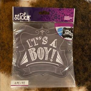 It’s a boy chalk stickers!